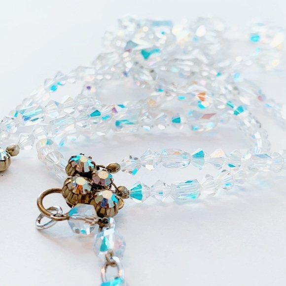 Beautiful Mid-Century Austrian Crystal Beaded Necklace - Picture 6 of 12